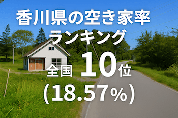 香川県の空き家率は18.57％で全国10位【2025年版】ランキングや長期推移、活用事例などを解説！