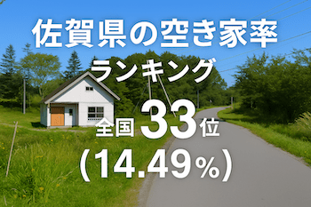 佐賀県の空き家率は14.49％で全国33位【2025年版】ランキングや長期推移、活用事例などを解説！