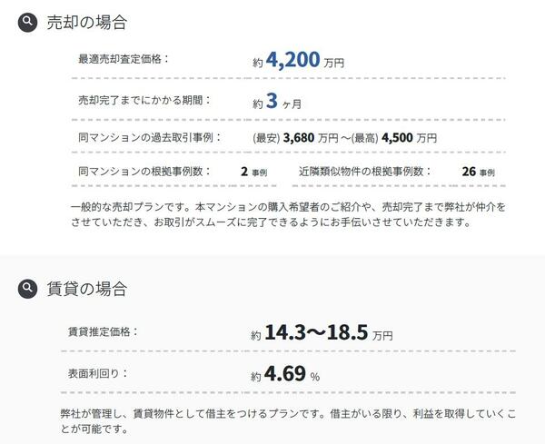 A社からの査定結果2